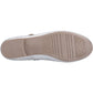 Hush Puppies Nancy Mary Jane Leather Women's Silver Flats