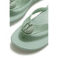 Fitflop iQushion Glossy-Button Polyurethane Women's Mint Whisper Flip Flops