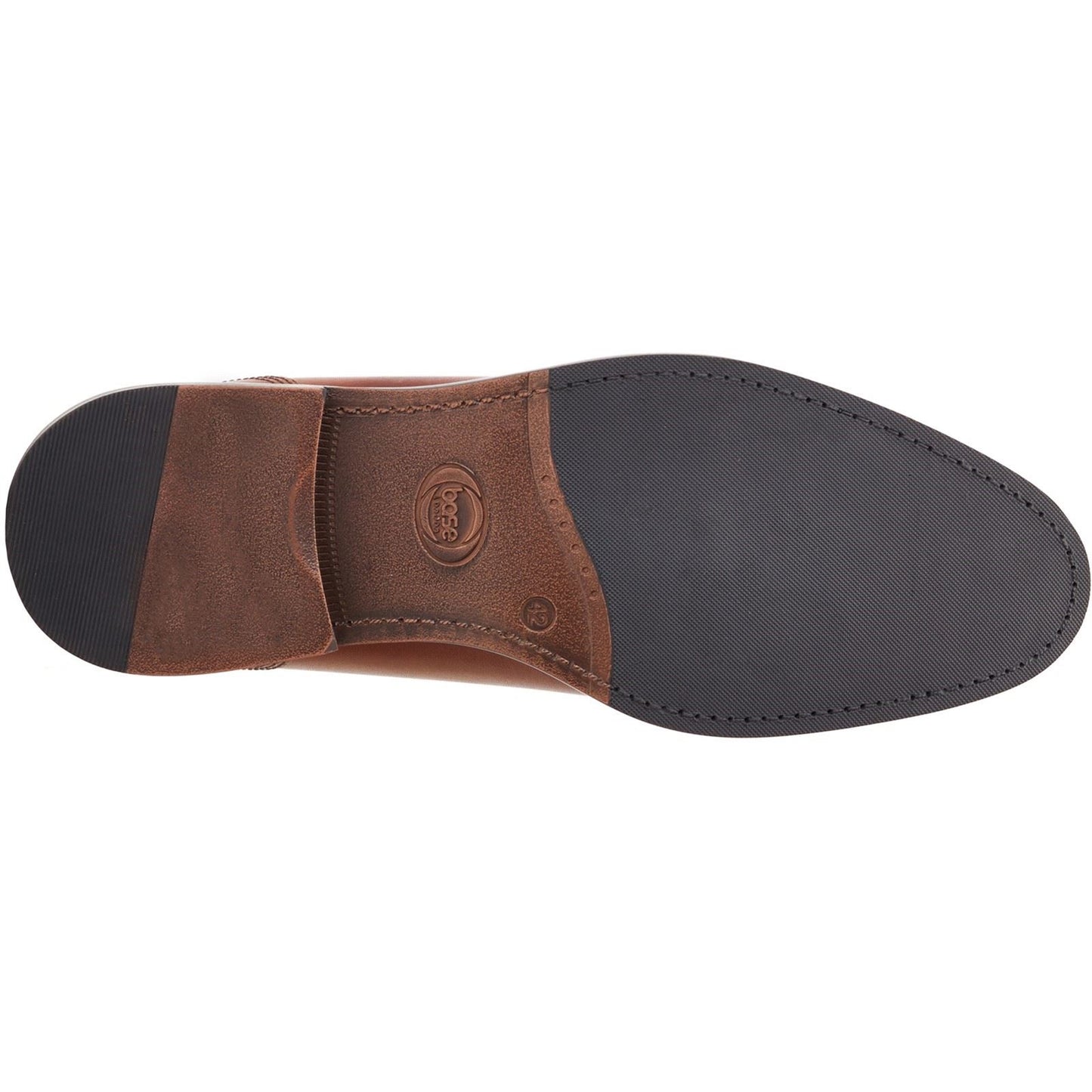 Base London Men's Magnus Toe-Cap Derby in Burnt Brown
