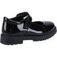 Hush Puppies Sabrina Patent Leather Youth Black Shoes