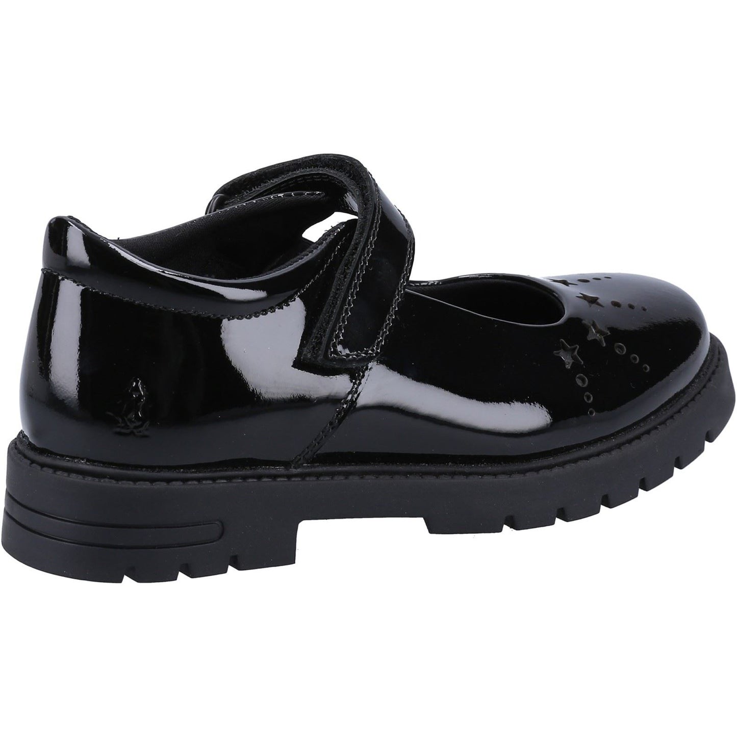 Hush Puppies Sabrina Patent Leather Youth Black Shoes