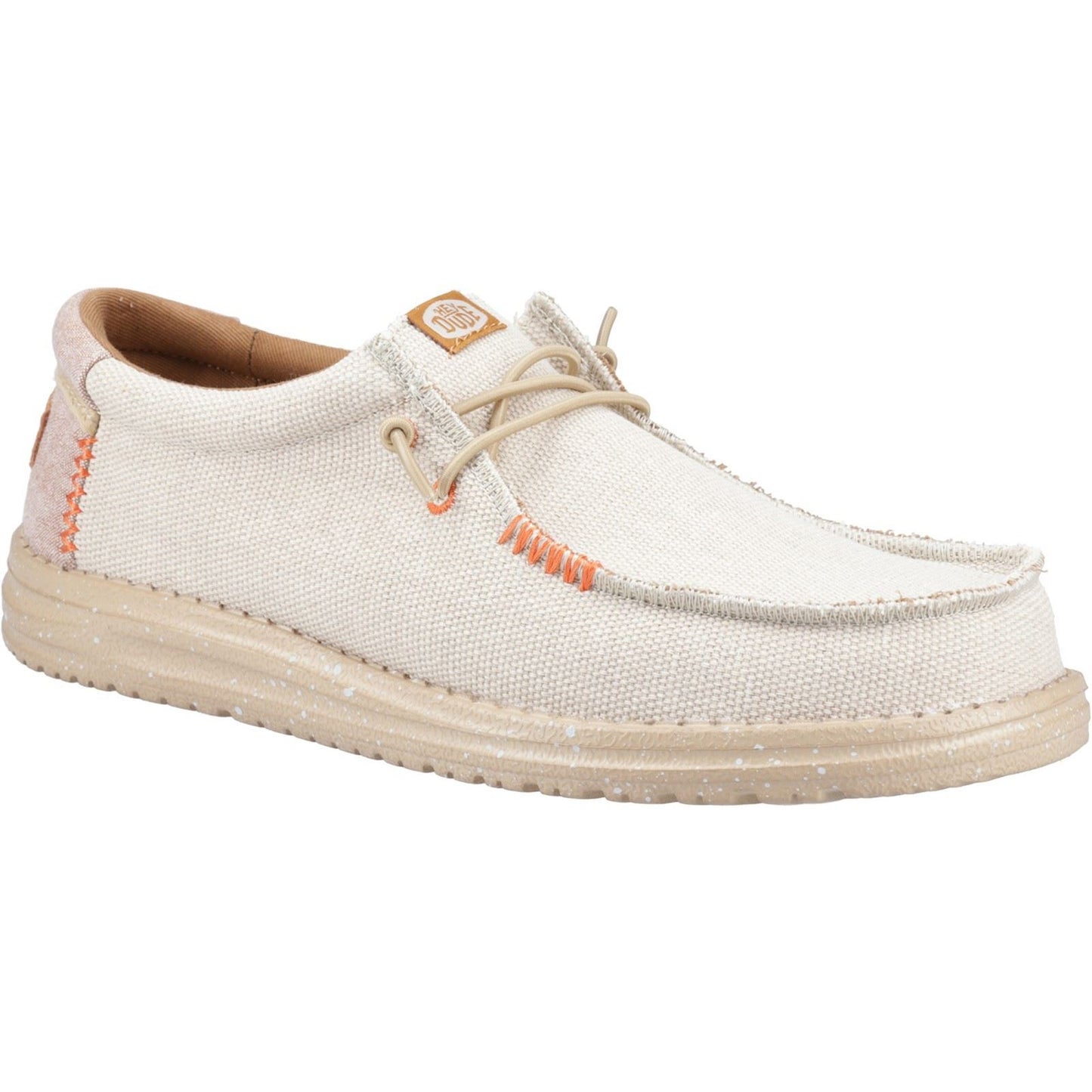 HEYDUDE Men's Wally Coastline Jute Shoe in Silver