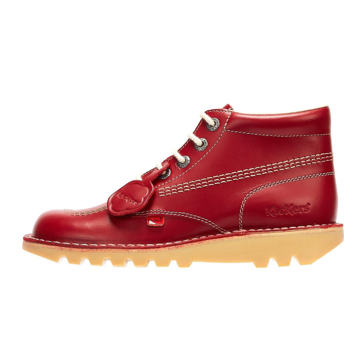 Kickers - 1-KF0000101RCO MENS KICK HI RED LEATHER