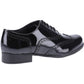 Hush Puppies Kada Junior Girls Black Patent Leather Brogues