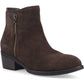 Hush Puppies Ingrid Suede Women's Chocolate Heeled Ankle Boots