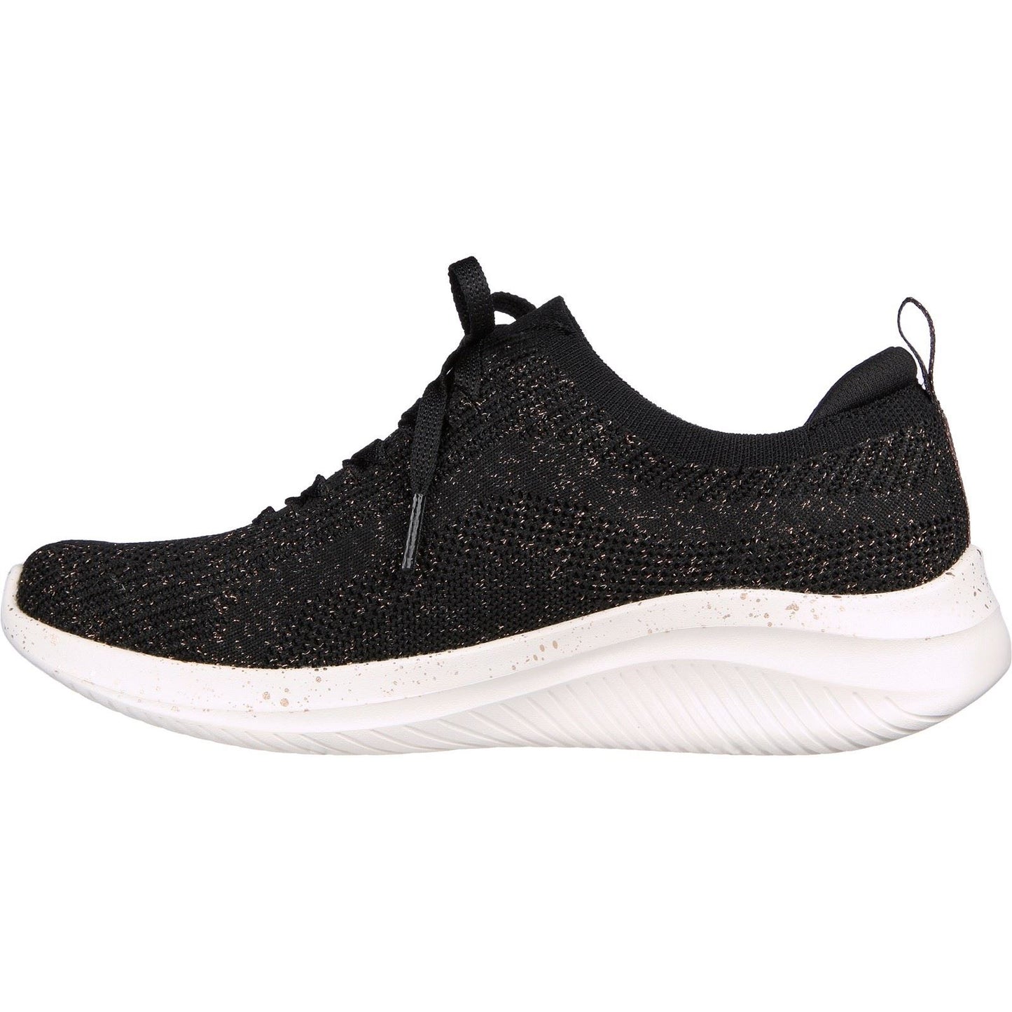 Skechers Women's Ultra Flex 3.0 - Let's Dance Shoe in Black/Rose Gold