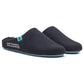 Hush Puppies The Good Polyester Men's Black Turquoise Slippers