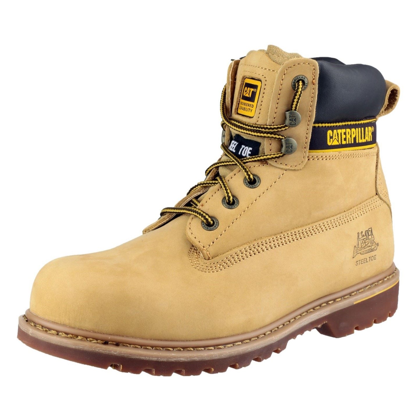 Caterpillar Men's Holton Safety Boot in Honey