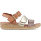 Hush Puppies Eliana Sandal Leather Women's Gold Sandals
