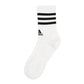 Adidas 3-Stripes 3 Pack White/Black Crew Socks