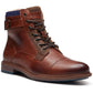 Hush Puppies Jordan Leather Men's Dark Brown Ankle Boots