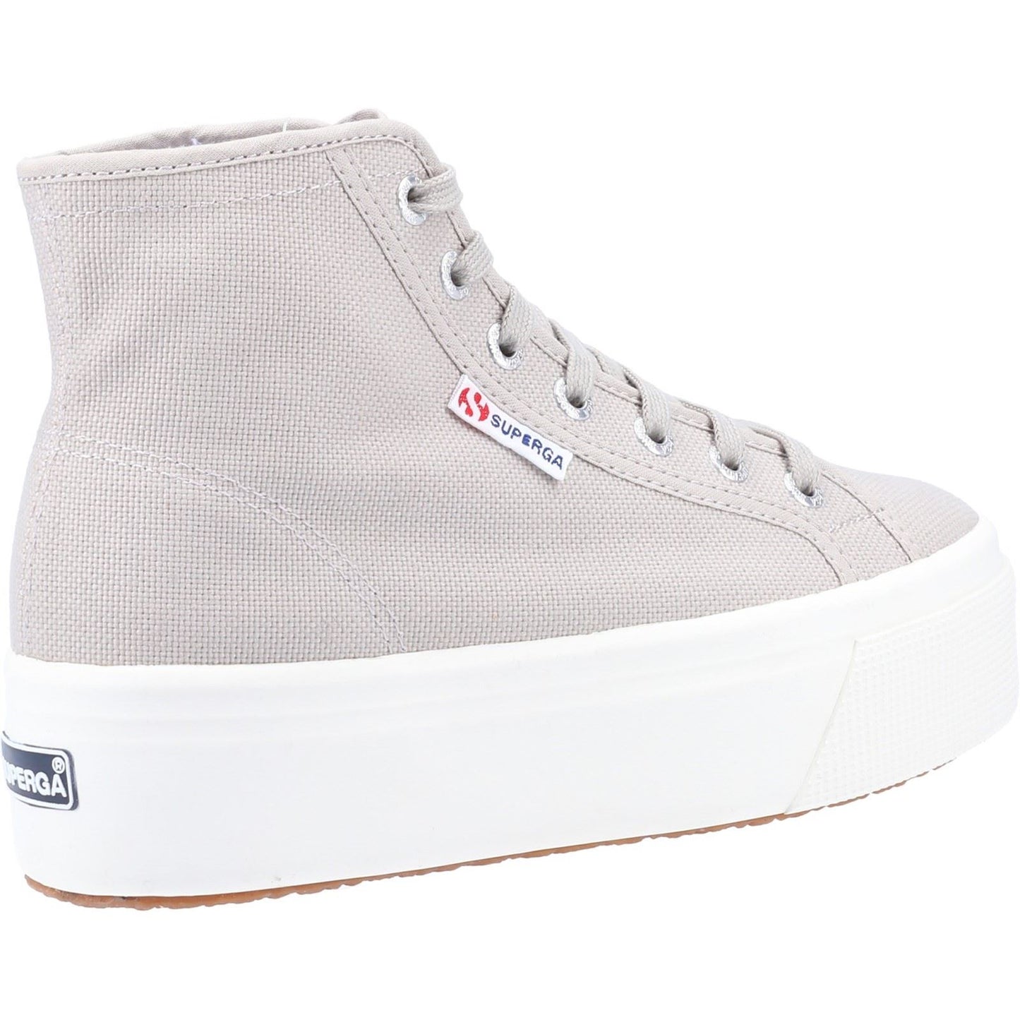 Superga Women's 2708 HI TOP Ankle Boots in Grey Colomba/White Avorio