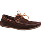 Hush Puppies Men's Reuben Boat Shoe in Brown