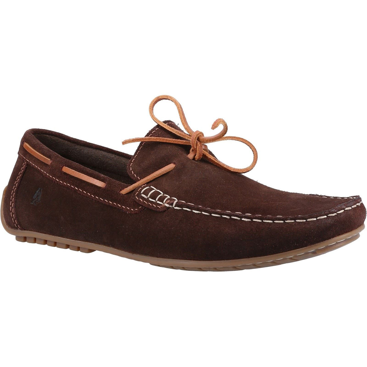 Hush Puppies Men's Reuben Boat Shoe in Brown