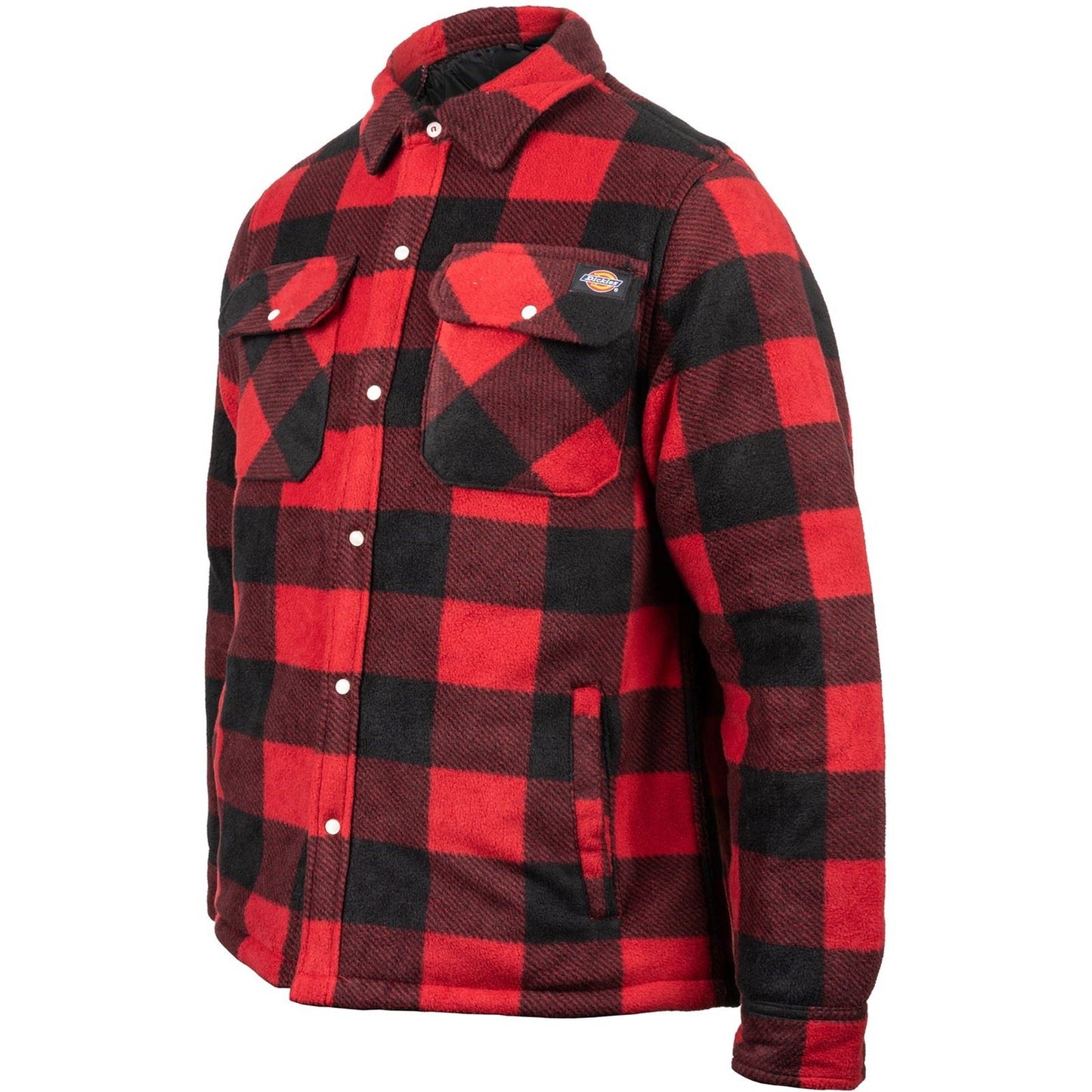 Dickies Portland Polyester Men's Red Casual Shirt