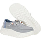 HEYDUDE Women's Wendy Peak Chambray Woven Shoes in Grey