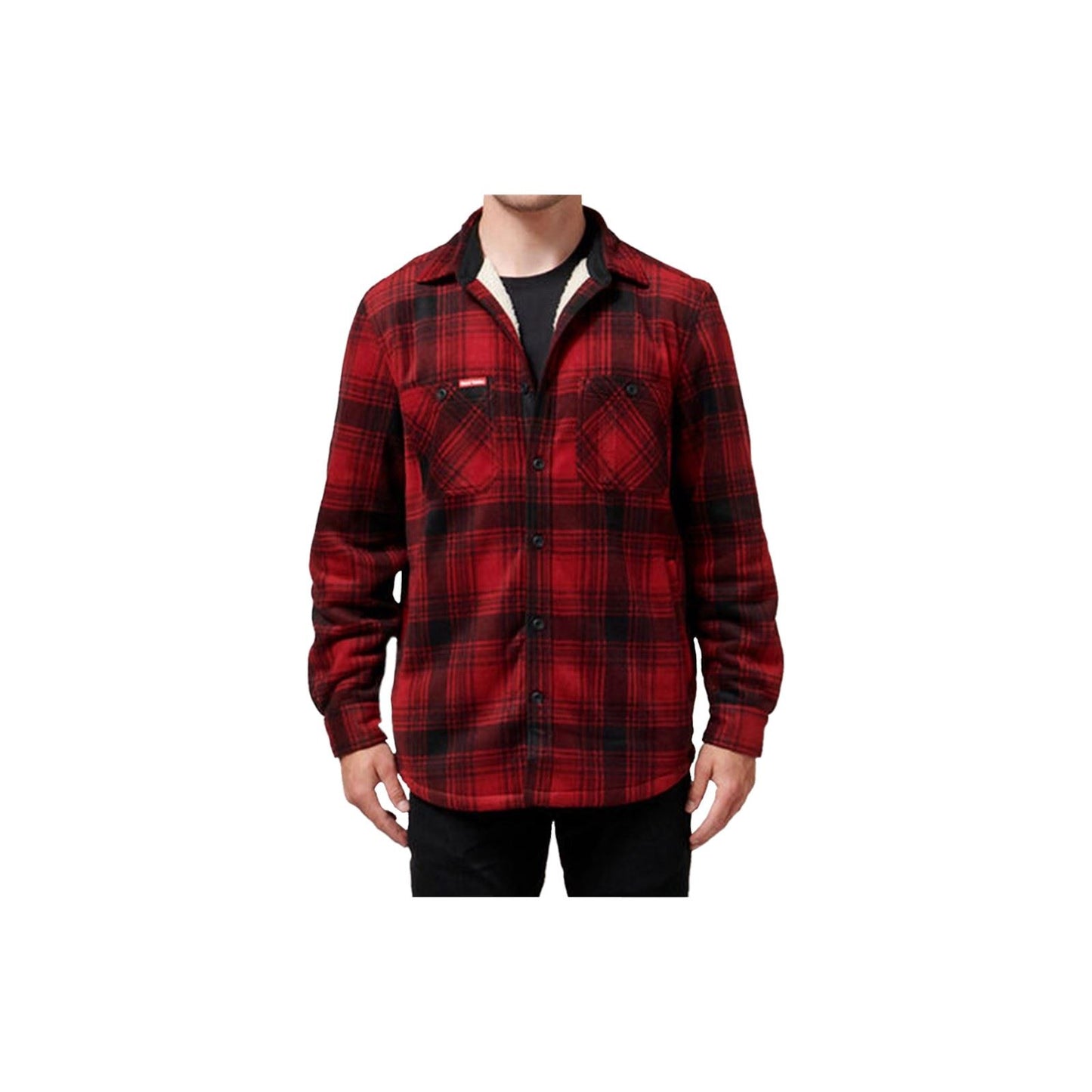 Hard Yakka Men's Sherpa Jacket in Red
