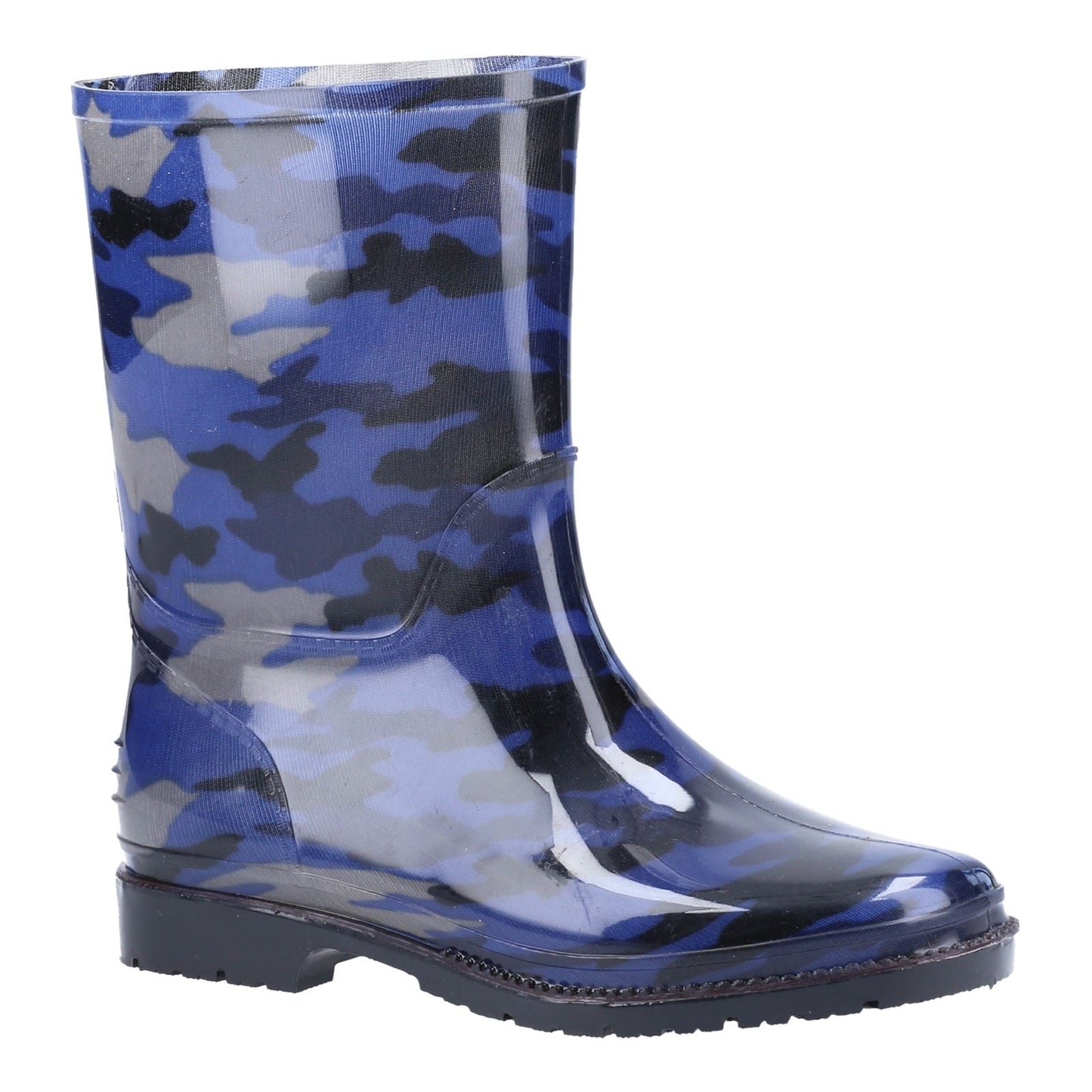 Cotswold PVC PVC Junior Navy Camo Wellington Boots