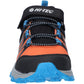Hi-Tec SCRAPPY LOW WP JR Polyester Black/Blue Danube/Flame Hiking Shoes