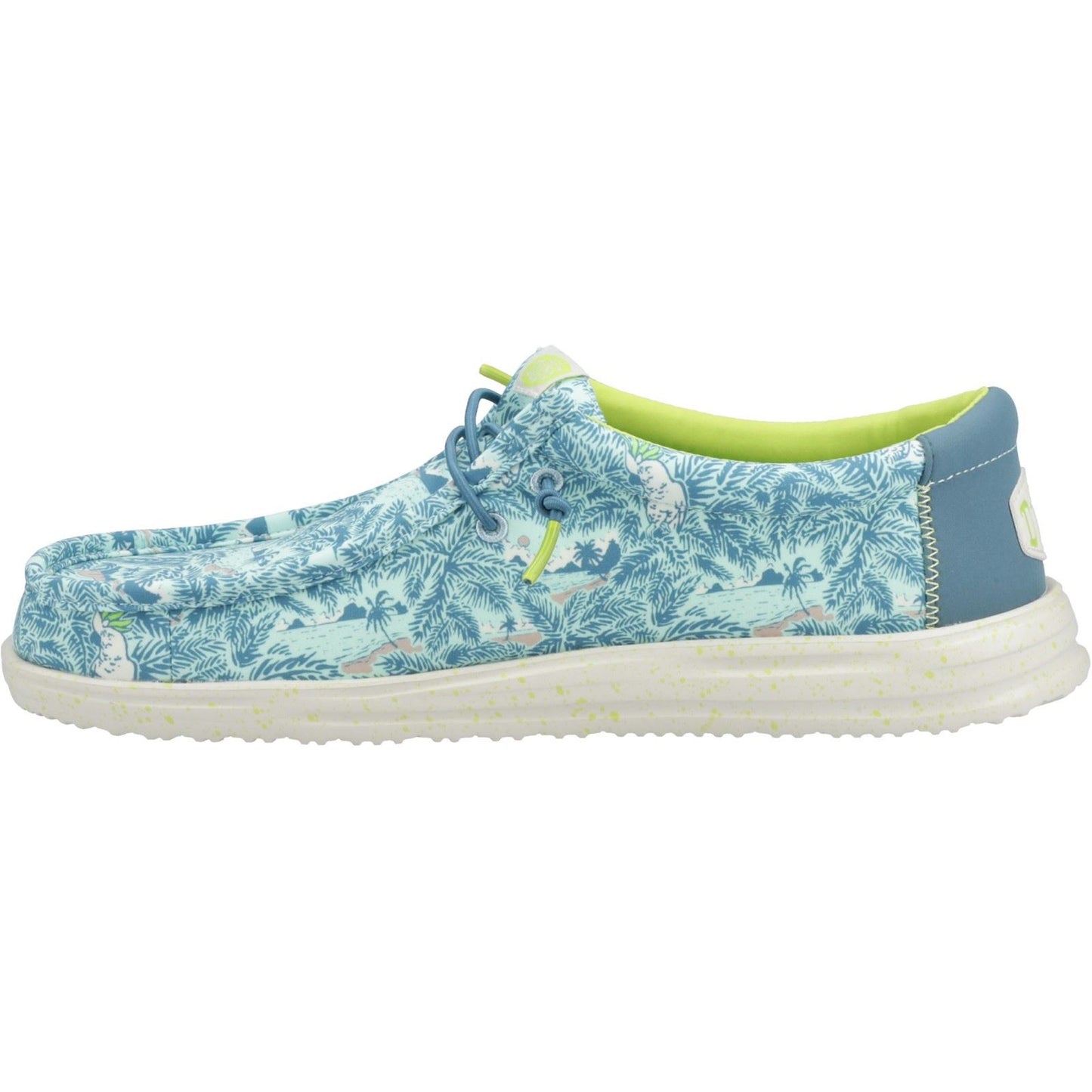 HEYDUDE Men's Wally H2O Tropical Shoe in Blue Tropical
