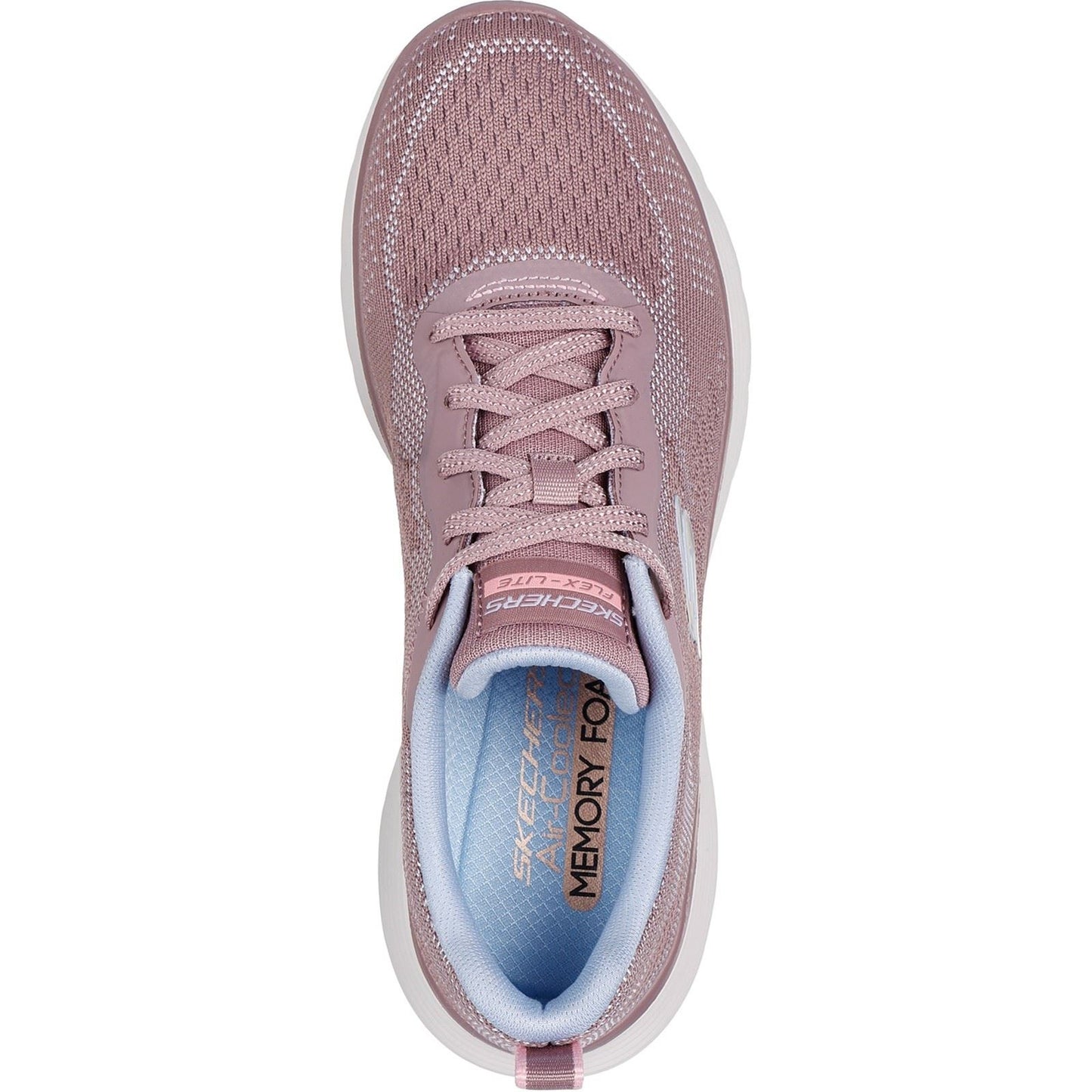 Skechers Women's Flex Appeal 5.0 Cruising Thru Trainers in Mauve/Light Blue