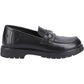Hush Puppies Lydia Leather Youth Black Loafers