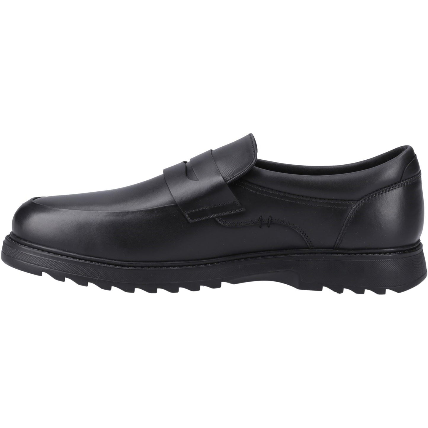Hush Puppies Rocco Loafer Leather Youth Black Loafers