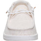 HEYDUDE Wendy Stretch Jersey Textile Women's Oatmeal Loafers