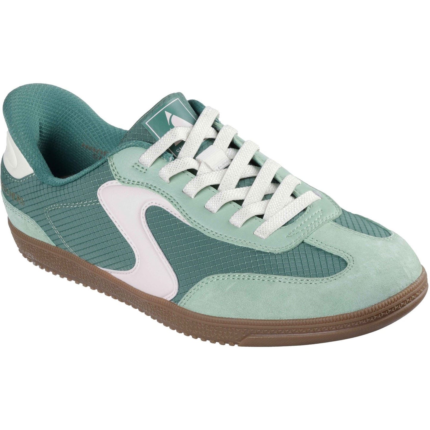 Skechers Hotshot - Everyday Ease Textile Women's Green/Pink Standard Trainers