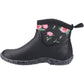 Muck Boots Women's Muckster II Ankle All Purpose Lightweight shoe in Black/Peony Roses
