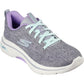 Skechers Women's GO WALK Arch Fit 2.0 Vivid Sunset Shoes in Grey/Lavender