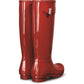 Hunter Women's Original Tall Gloss Wellington Boots in Military Red