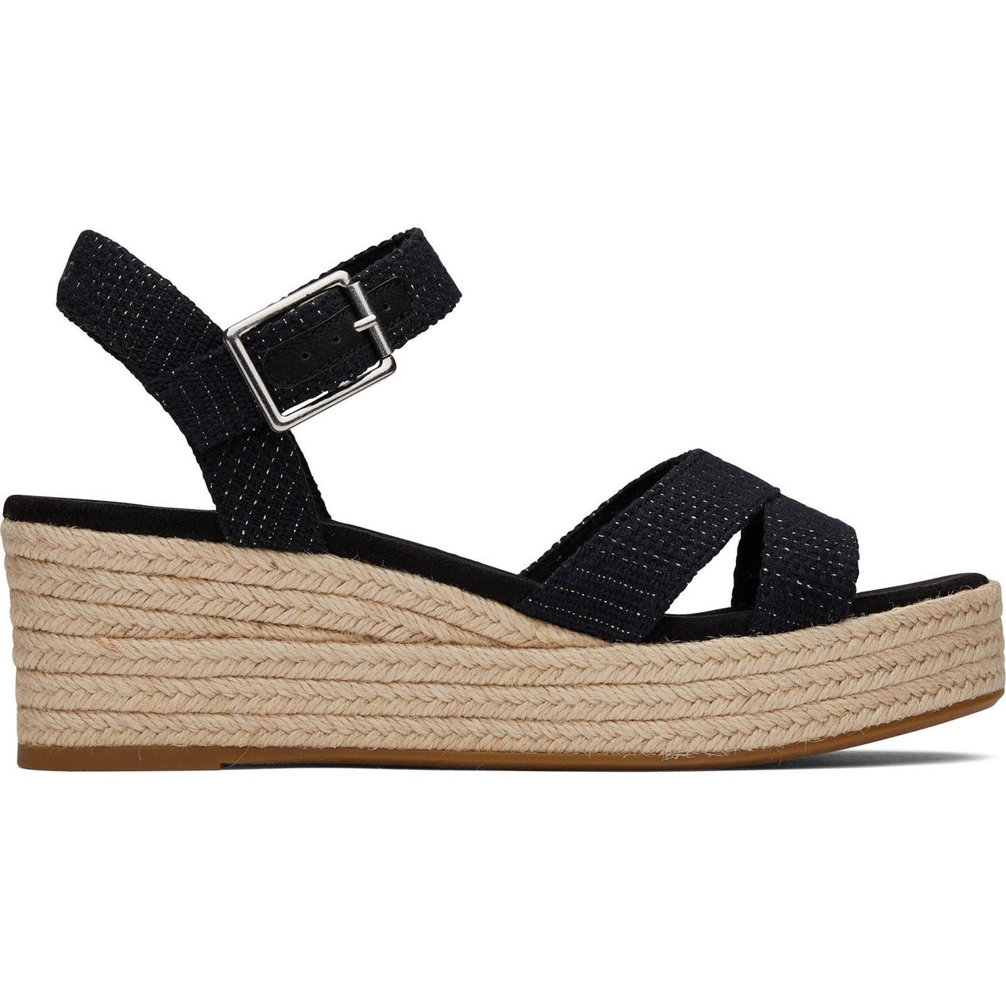 TOMS Women's Audrey Espadrille in Black