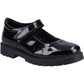 Hush Puppies Sabrina Patent Leather Junior Black Shoes