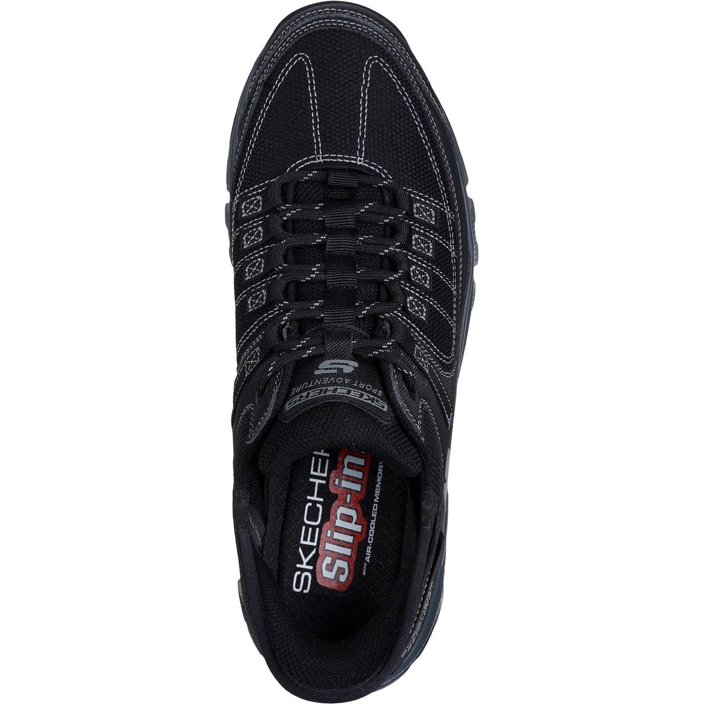 Skechers Men's Summits AT Hiking Shoes in Black/Charcoal