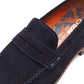 Base London Slate Loafer Leather Men's Navy Loafers