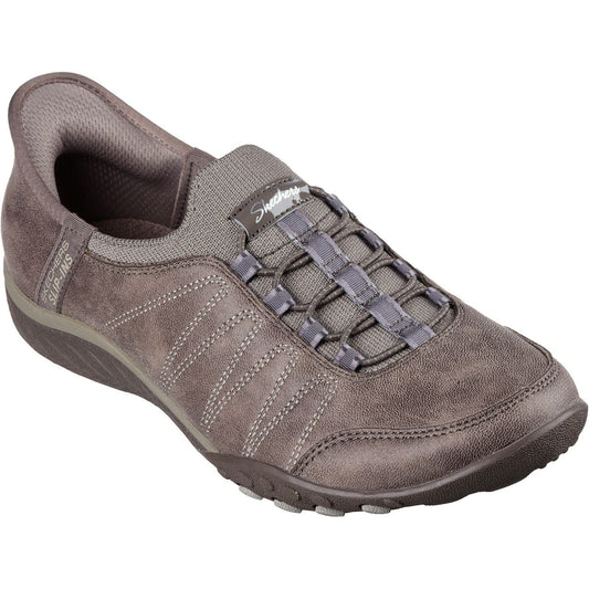 Skechers Women's Breathe-Easy Home-Body Shoes in Dark Taupe