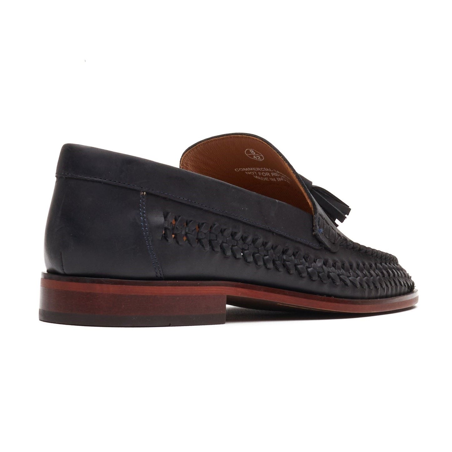 Base London Bracken Loafer Leather Men's Navy Loafers
