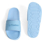 Juicy Couture Embossed PVC Women's Dusk Blue Slides