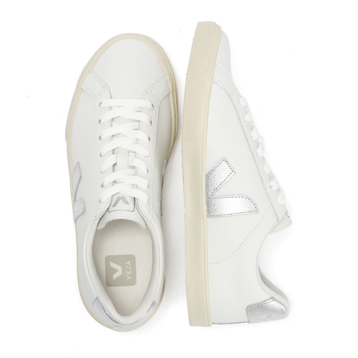 Veja Esplar Leather Women's Extra White/Silver Trainers