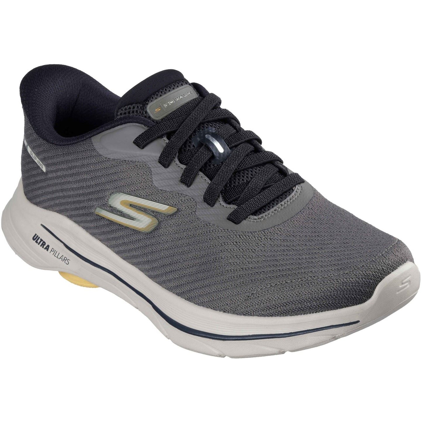 Skechers GO WALK 8 Pate Textile Men's Taupe Standard Trainers