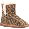 Hush Puppies Women's Ashleigh Slipper Bootie in Leopard