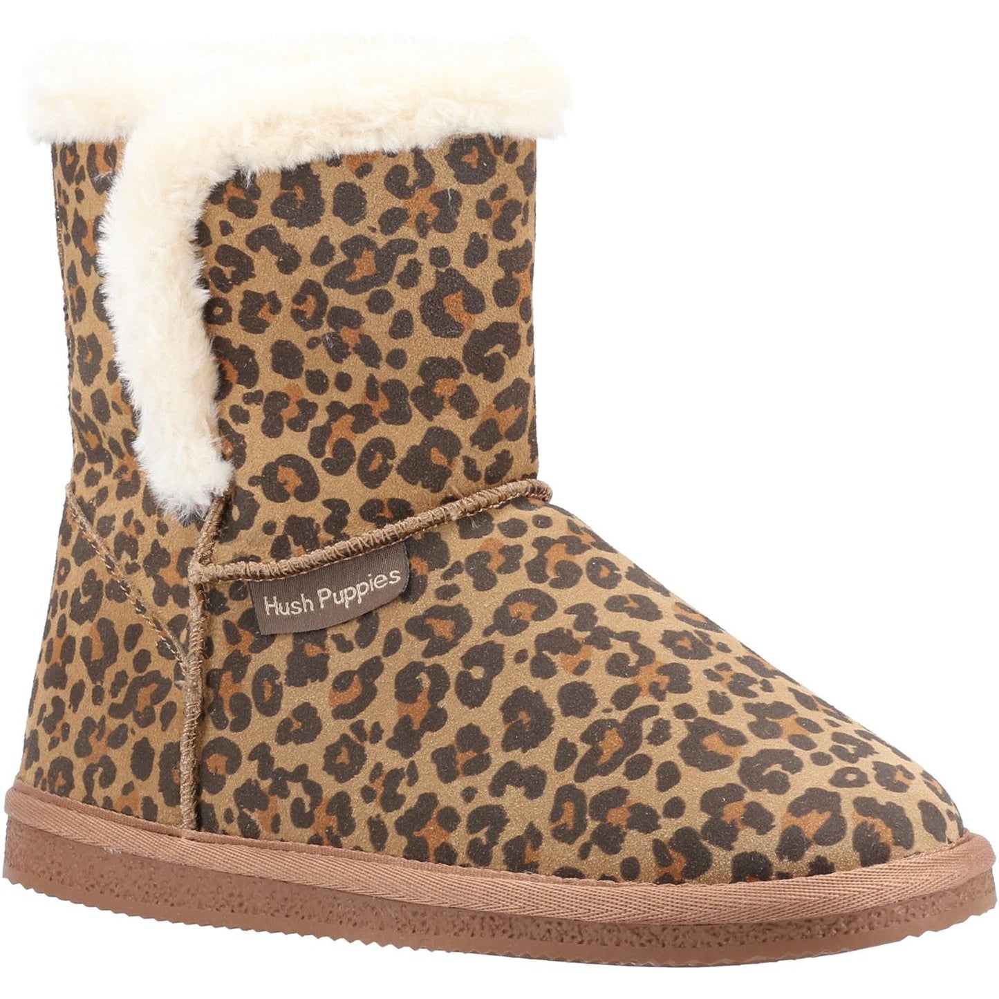 Hush Puppies Women's Ashleigh Slipper Bootie in Leopard