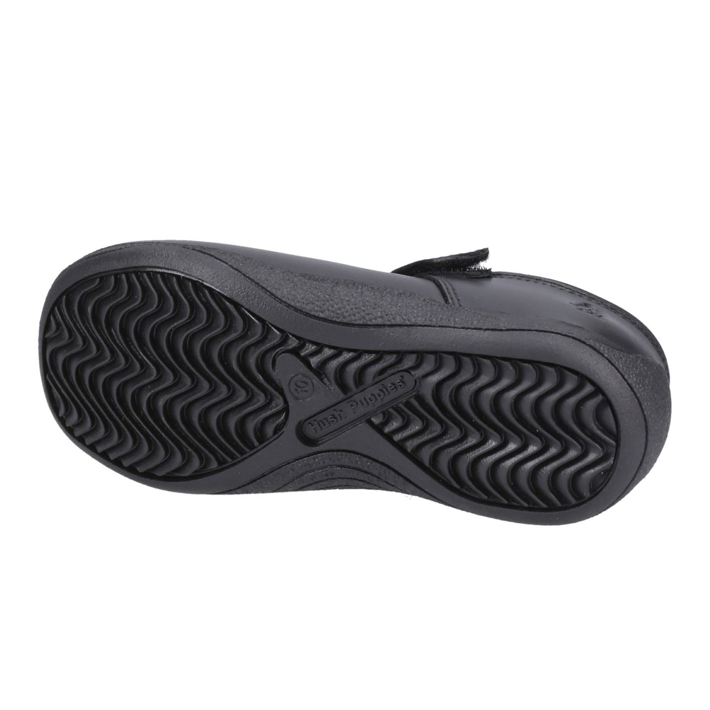 Hush Puppies Christina Leather Junior Black Shoes