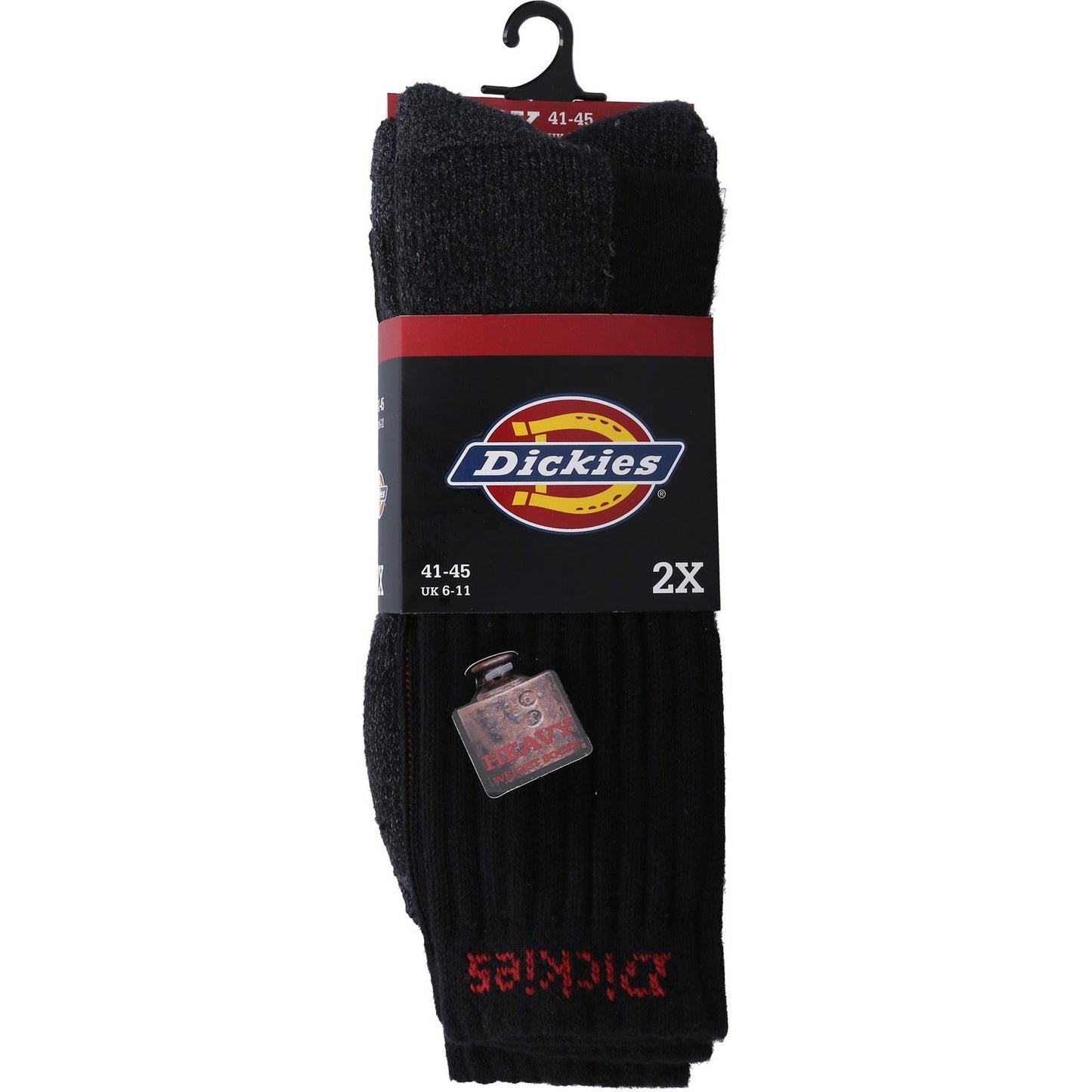 Dickies Industrial Cotton Unisex Adults's Black Work Socks