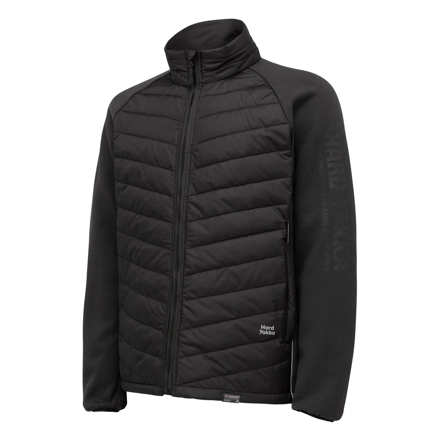 Hard Yakka Men's Apex Hybrid Jacket in Black