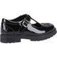 Hush Puppies Fiona Patent Leather Junior Black Shoes