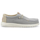 HEYDUDE Wally Braided Polyester Men's Flannel Grey/Olive Grey Moccasins Shoes