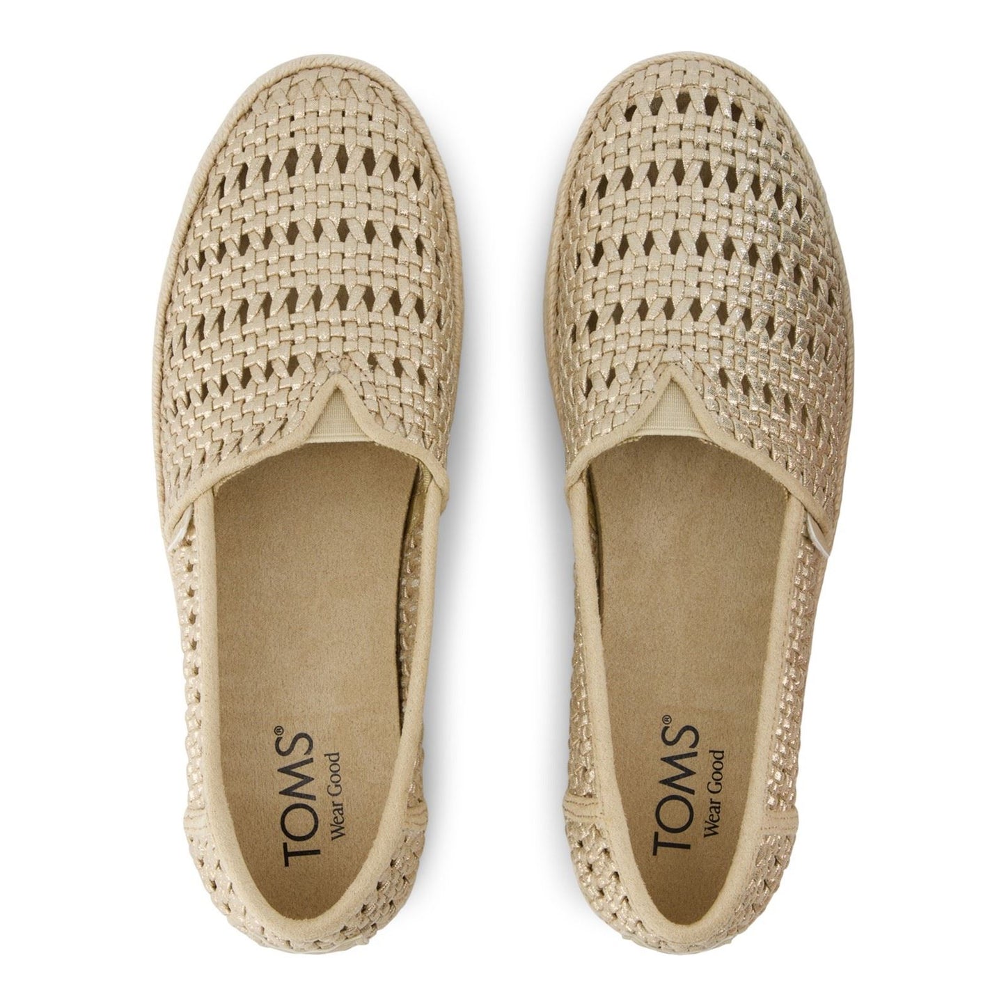 TOMS Valencia Textile Women's Champagne Shoes
