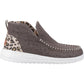 HEYDUDE Women's Denny Heavy Canvas Boot in Leopard